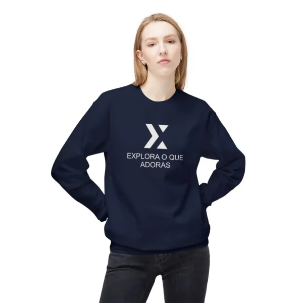 Sweatshirt Xek Box Unissex Navy Color and White Logo