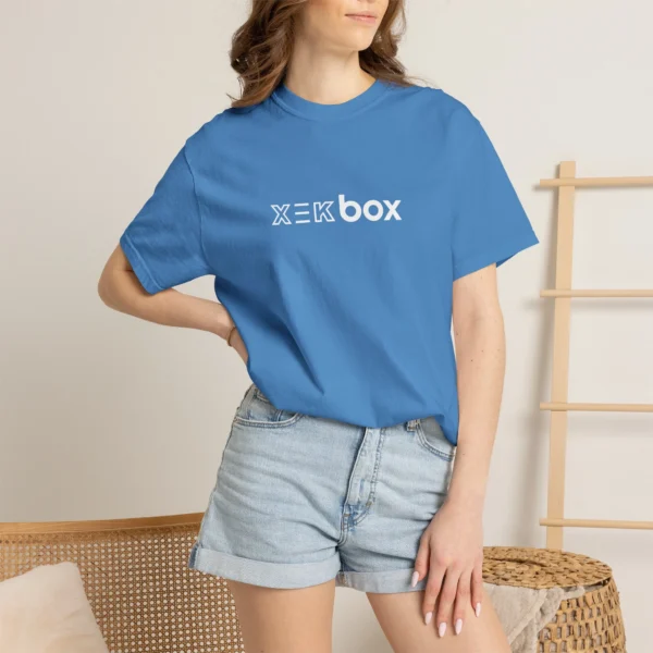 T`Shirt Xekbox Unissex Men and Women Blue Royal and White