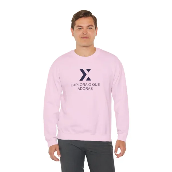 Sweatshirt Xek Box Unissex Pink Color and Navy Logo