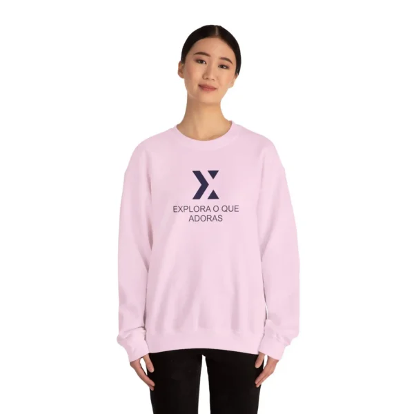 Sweatshirt Xek Box Unissex Pink Color and Navy Logo