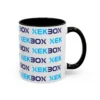 Caneca Ceramica Colorida White and Black With Color Log