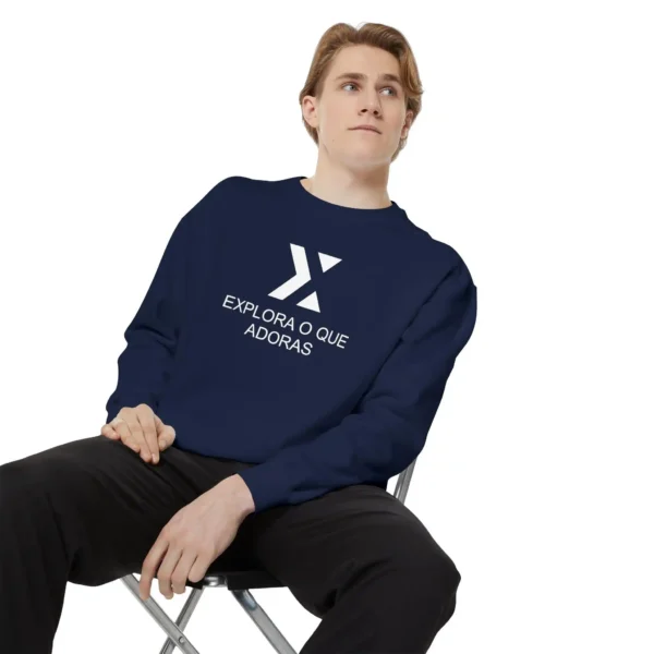 Sweatshirt Xek Box Unissex Navy Color and White Logo