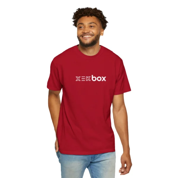 T`Shirt Xek Box Unissex Red and White Men and Women