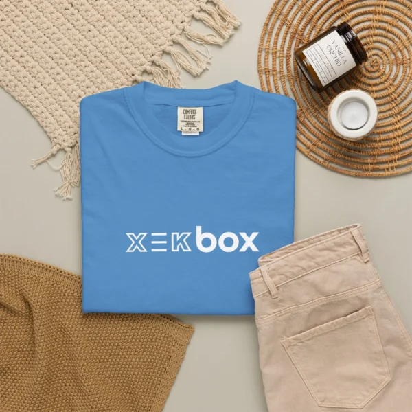 T`Shirt Xekbox Unissex Men and Women Blue Royal and White