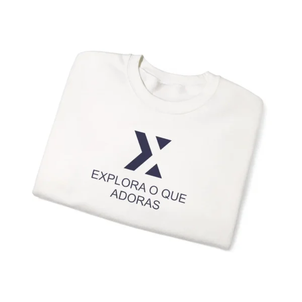 Sweatshirt Xek Box Unissex White and Logo Navy Blue