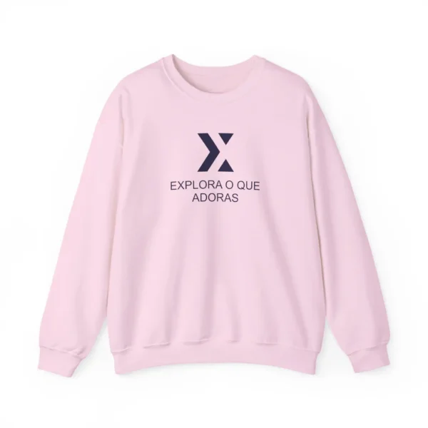 Sweatshirt Xek Box Unissex Pink Color and Navy Logo