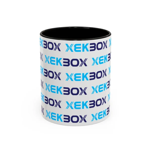 Caneca Ceramica Colorida White and Black With Color Log