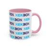 Caneca Ceramica Colorida White and Pink With Color Log