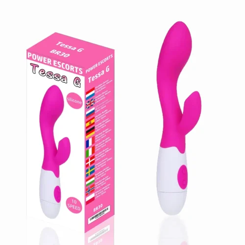 Power Escorts BR30 Tessa G Rosa Vibrador de Ponto G e Clitóris 10 Funções