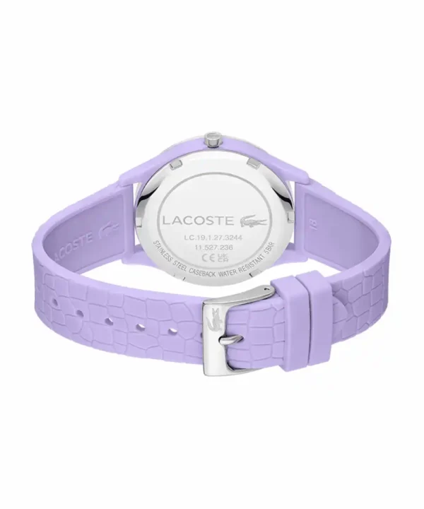 Relógio Lagoste TR90 Pulseira Silicone Púrpura