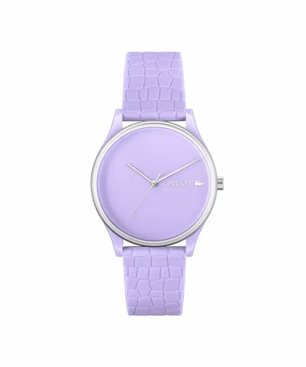 Relógio Lagoste TR90 Pulseira Silicone Púrpura