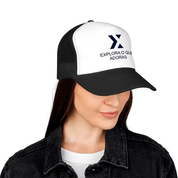 Cap Trucker Xek Box Two Color Unissex and logo Navy