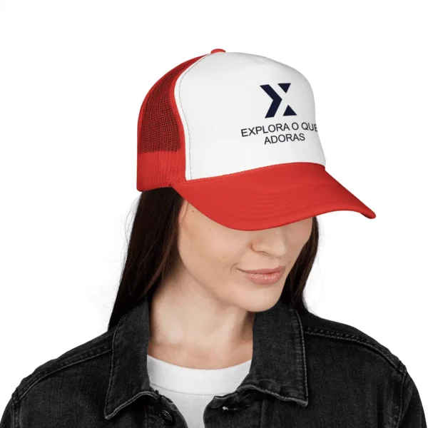 Cap Trucker Xek Box Two Color Unissex and logo Navy