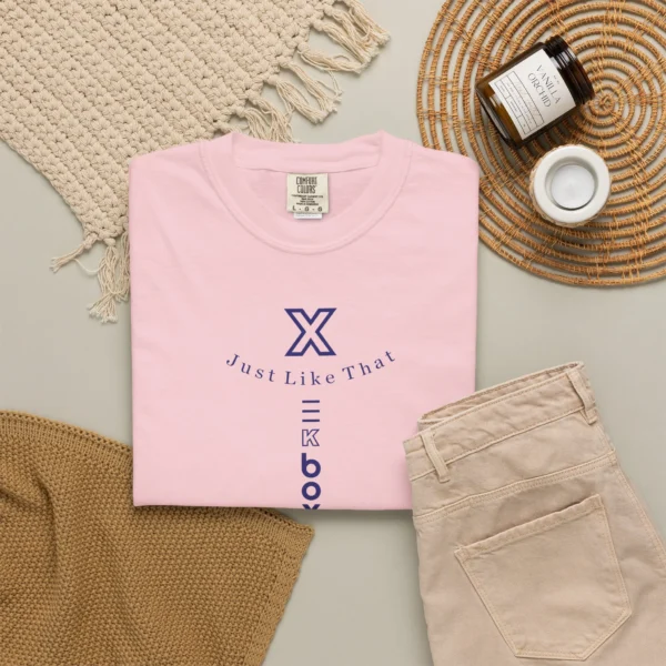 T`Shirt Xekbox Unissex Men and Women Baby Pink and Navy Blue