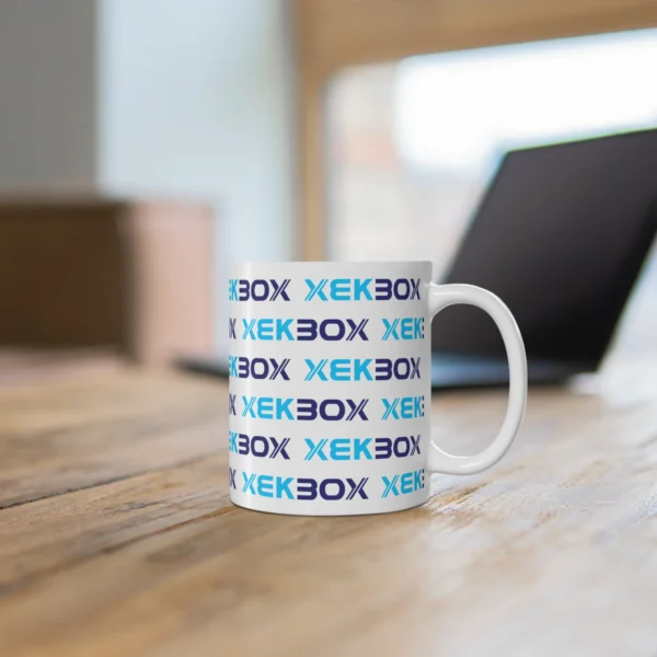 Caneca Ceramica White With Color Log