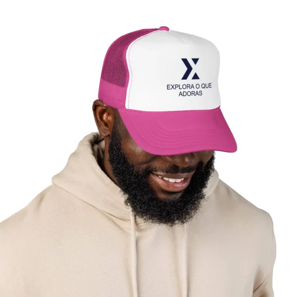 Cap Trucker Xek Box Two Color Unissex and logo Navy