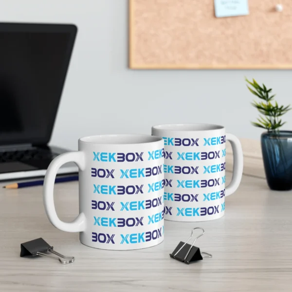Caneca Ceramica White With Color Log