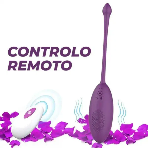 Ovo Vibratório com Comando - Recarregável