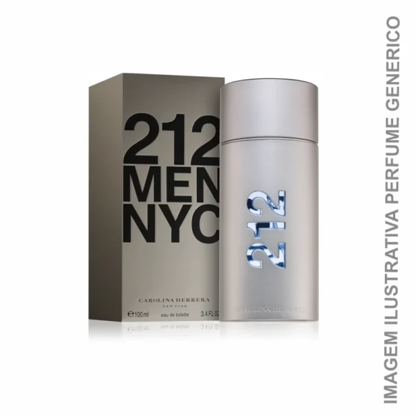 212 NYC Men Eau de Toilette Carolina Herrera Genérico Masculino 100ml