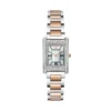 Relógio Emporio Armani Genni com mostrador em madrepérola e pulseira bicolor em aço para mulheres AR11626