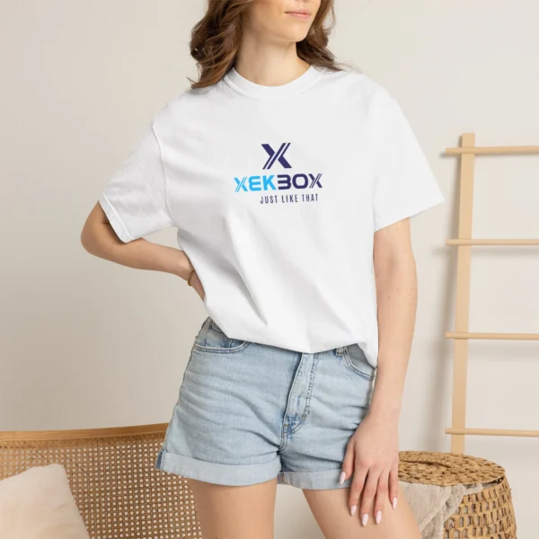 T`Shirt Xekbox Unissex Men and Women White With Color Log Style Two