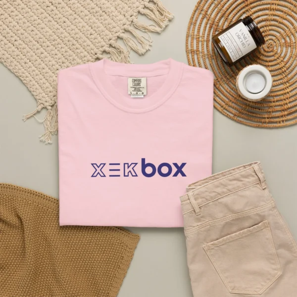 T`Shirt Xekbox Unissex Men and Women Pink and Navy Blue