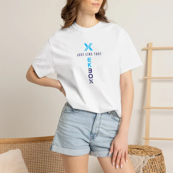 T`Shirt Xekbox Unissex Men and Women White With Color Log Style Three