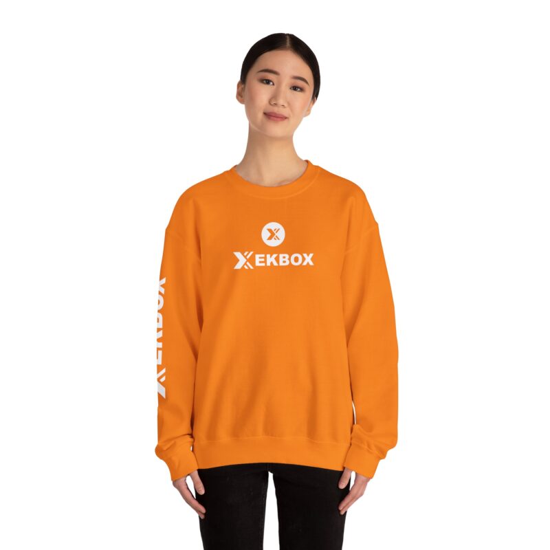 Moletom Gola Redonda Unissex Laranja