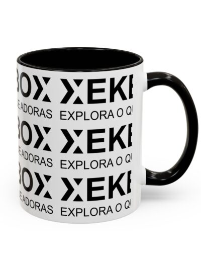 Caneca Ceramica Colorida Black and Black