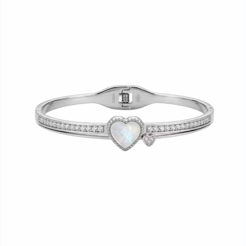 Pulseira rígida aço inoxidável Coleção alto acabamento