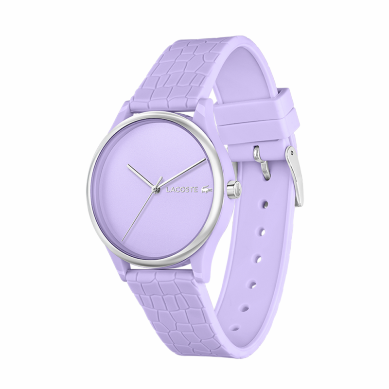 Relógio Lagoste TR90 Pulseira Silicone Púrpura