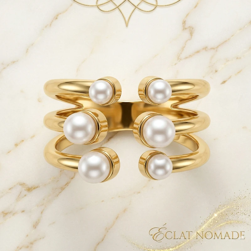 Bague Dorée en Acier Inoxydable – Réglable et Adaptable